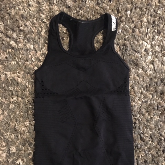 Gymshark Black Tank Top - Picture 1 of 2